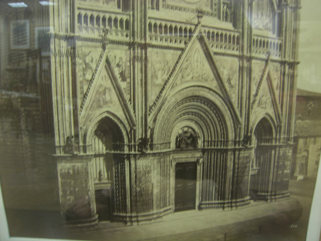 Antique Fratelli Alinari Photograph Exterior of Orvieto Cathedral Italy