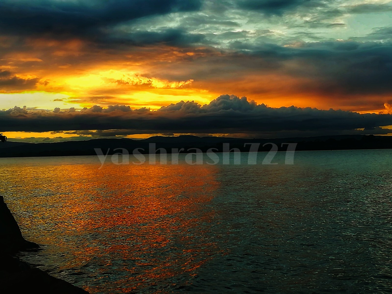 Digital Image Picture Photo Wallpaper Background Lake Skyview Sunset Desktop Art