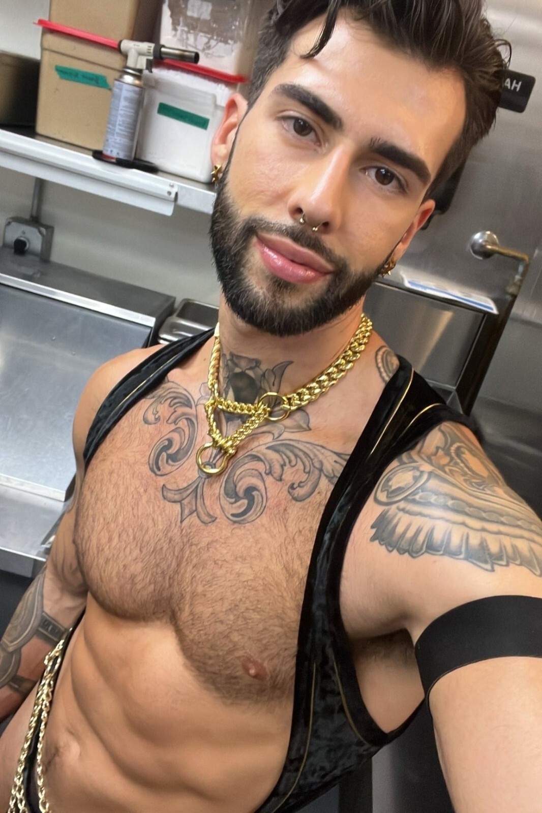 [G197] Male Model with Hunky Physique Posing for Art Photograph Glossy or Matte!