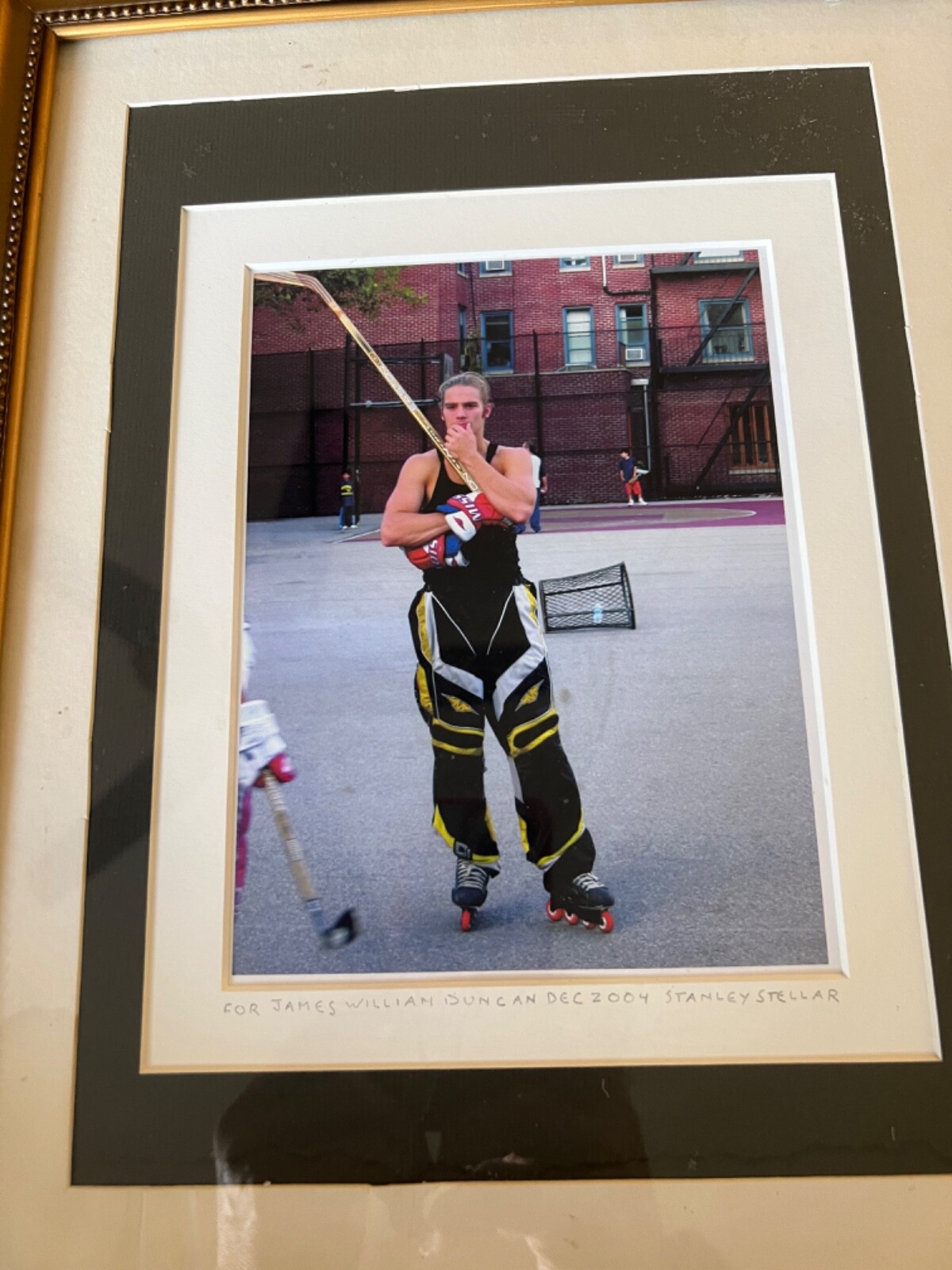 STANLEY STELLAR “HOCKEY PLAYER WEST VILLAGE” SIGNED ORIGINAL PHOTOGRAPH