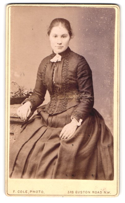 Photograph F. Cole, London NW, 378, Euston Road, Portrait Young Lady in Contemporary