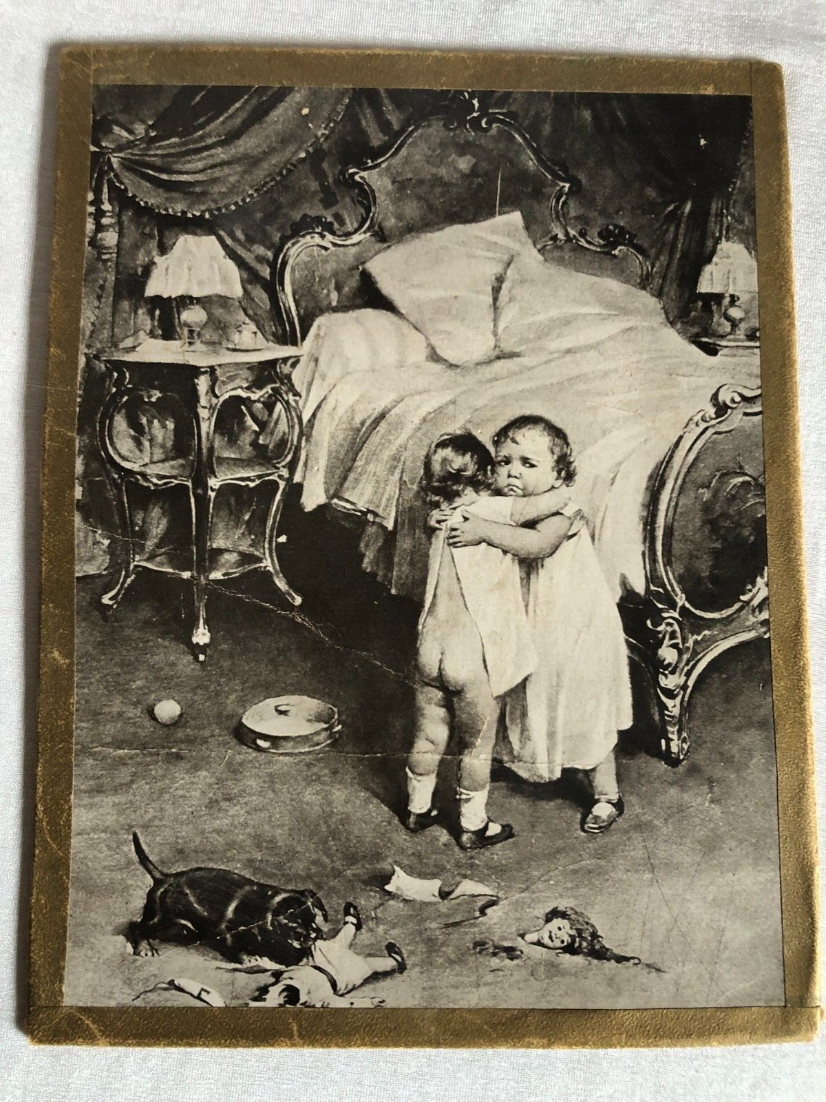 VINTAGE ‘FIRST REAL SORROW’ SHEAHAN’S FAMOUS PICTURE c1916 Carbon Photo