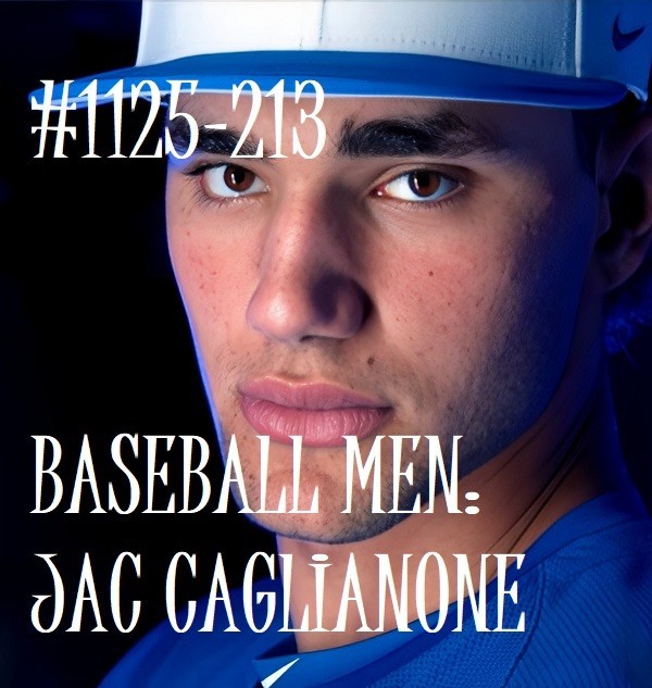 MALE PORTRAIT #1125-213- athletes -baseball men-caglianone- free shipping in usa