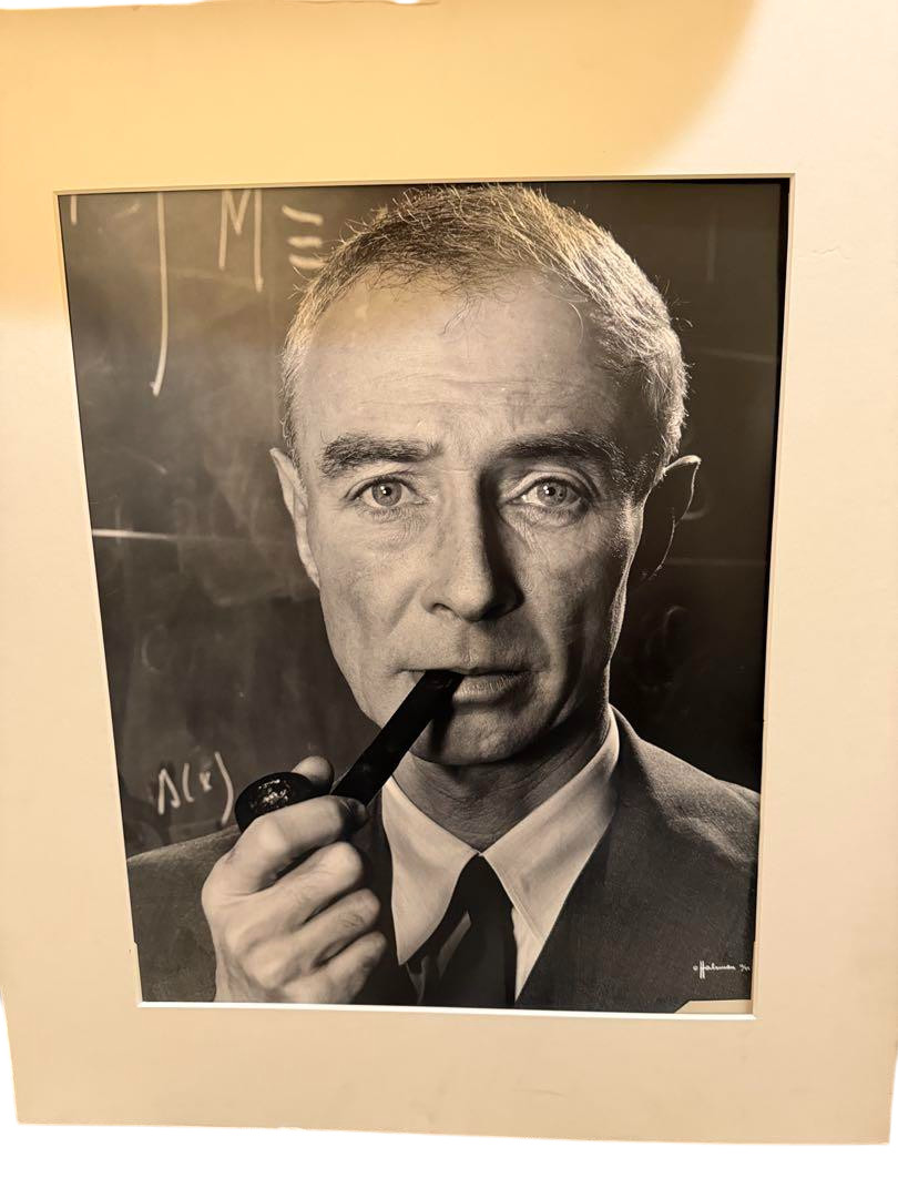 PHILIPPE HALSMAN “Dr. J. Robert Oppenheimer” 1958 Signature Portrait Print Rare