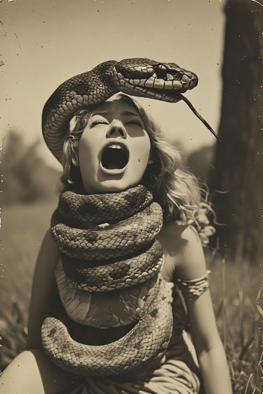 24 ~ 4X6 Glossy HORROR Fine Art ‘ SNAKE DEMON ‘ Photo FANTASY Set ! 3413711