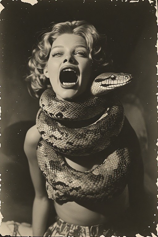 24 ~ 4X6 Glossy HORROR Fine Art ‘ SNAKE DEMON ‘ Photo FANTASY Set ! 3413711