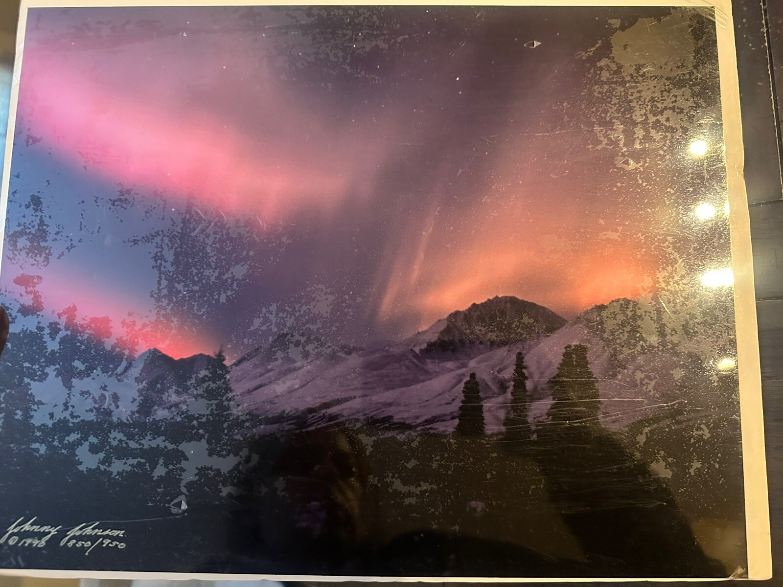 JOHNNY JOHNSON LIMITED EDITION PHOTOGRAPH PRINT MIDNIGHT RAINBOW Signed 850/950