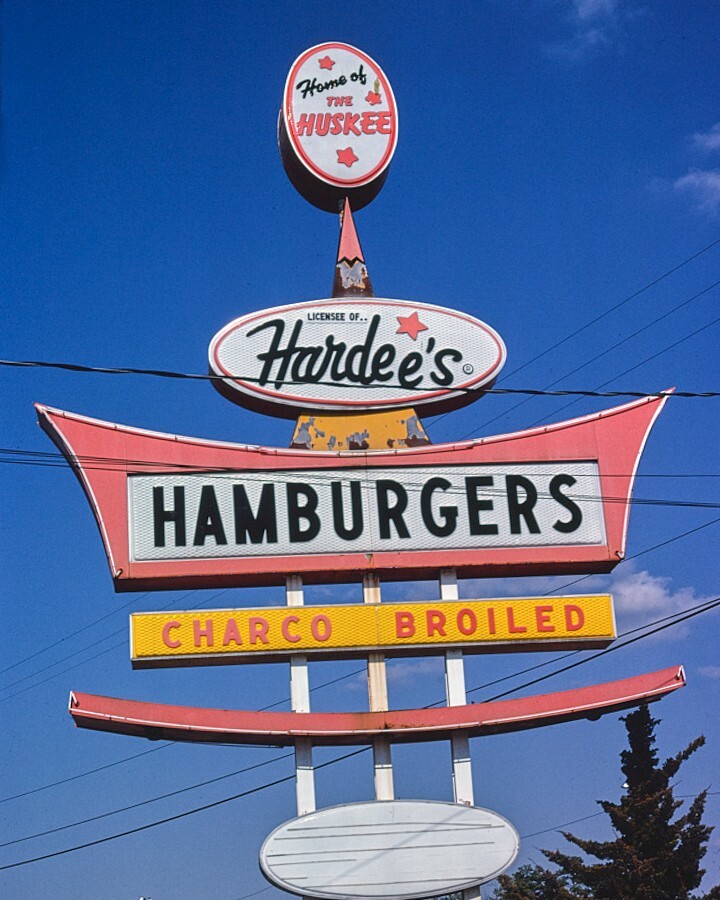 8×10 Vintage photo of Hardee’s Restaurant in Columbia, South Carolina.
