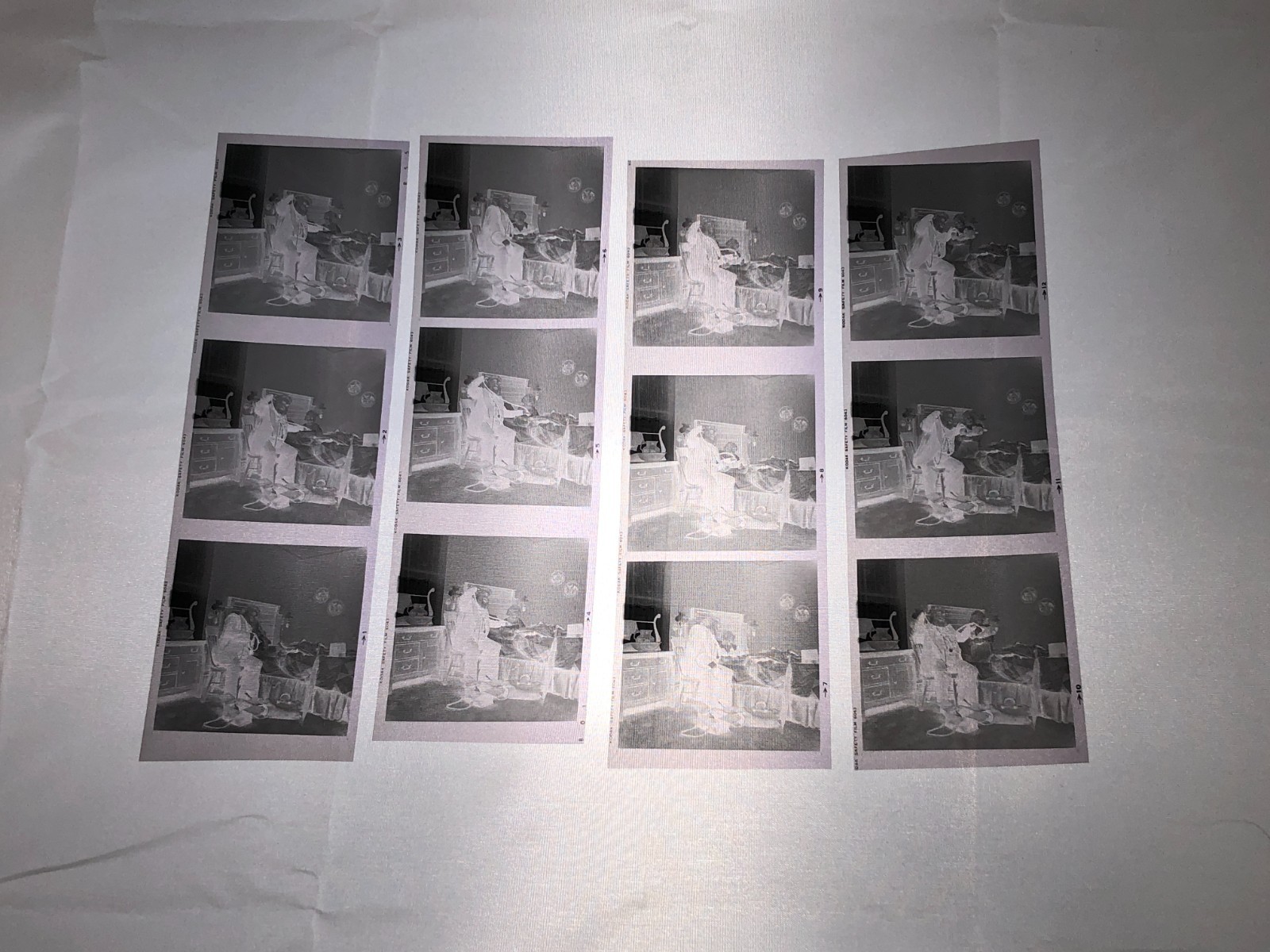 NEWLY FOUND Hendrickson PHOTO Contact Sheet Proof & Negatives IN-HOUSE DR. VISIT