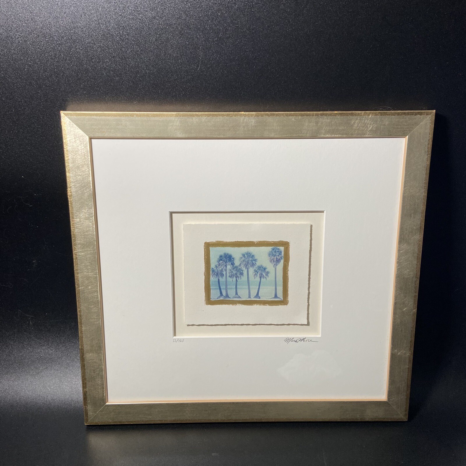Art Photograph Marius Moore Transfer By The Sea Signed Numbered Framed Polaroid