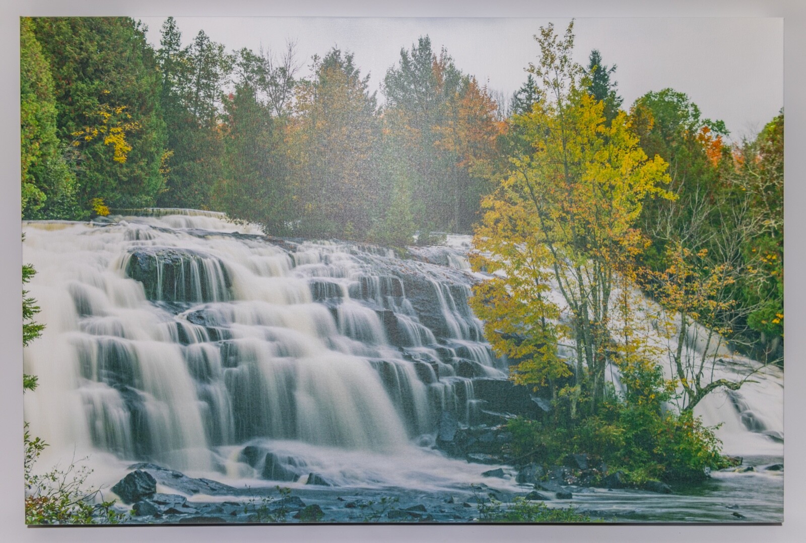 *One of a Kind* 24×36 Photograph Printed on Canvas of Bond Falls