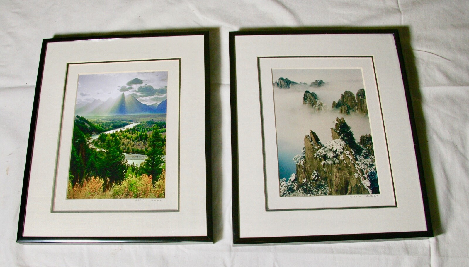 2 Framed , Signed & Numbered Photographs by King Wu
