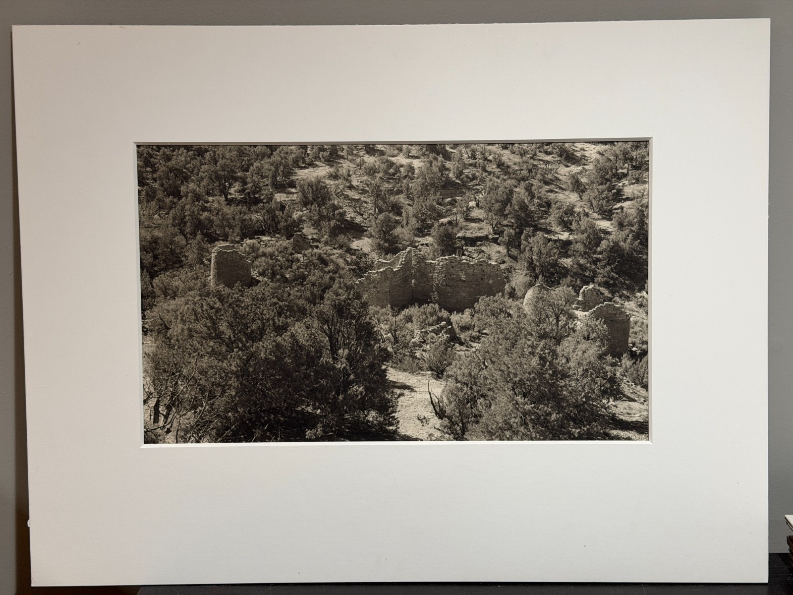Dick Arentz, Cutthroat Ruin Hovenheep, Utah, 1984, Palladium / Platinum Print