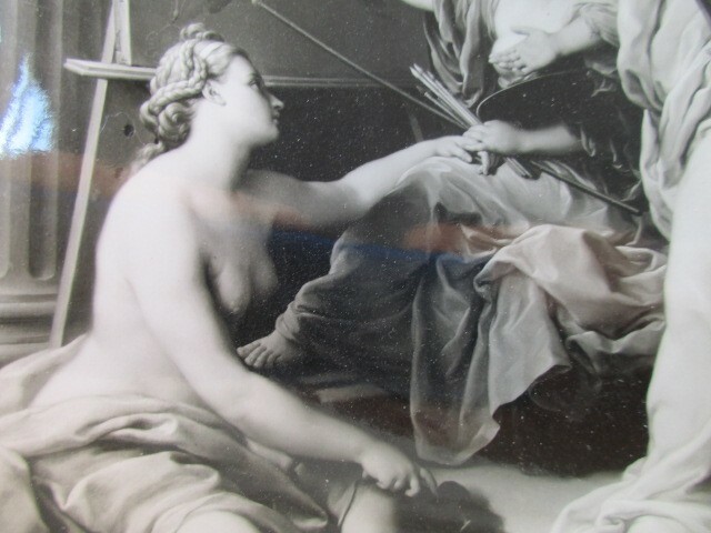 Italian Art Pompeo Batoni Master Allegory of the Arts 1740 b/w photo Reubenesque