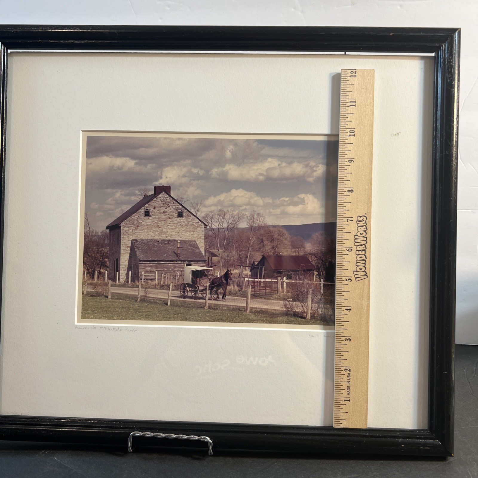 Authentic Signed Print Amish No 399 Artist Proof By Bill Coleman, Framed 14×17