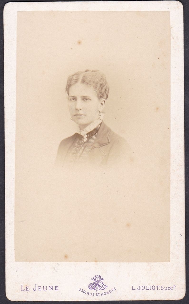 Madame de Beausejour Nobility Noblesse Portrait Le Jeune CDV Photo 1860