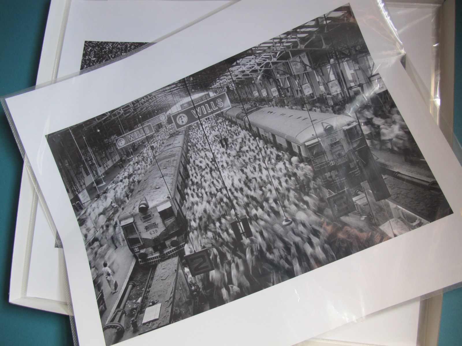 Sebastiao Salgado.(SIGNED).Church Gate Station,India.1995.MINT.