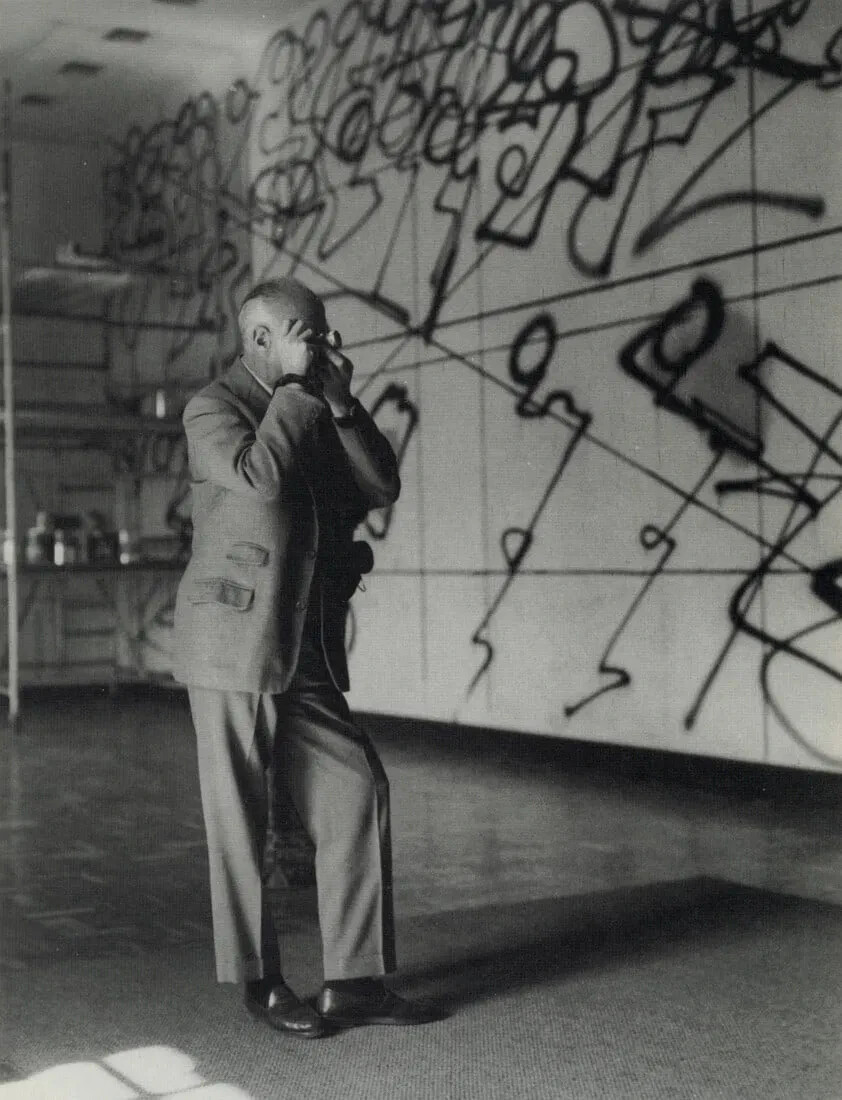 Photograph By LOLA ALVAREZ BRAVO of Henri Cartier-Bresson, 1963