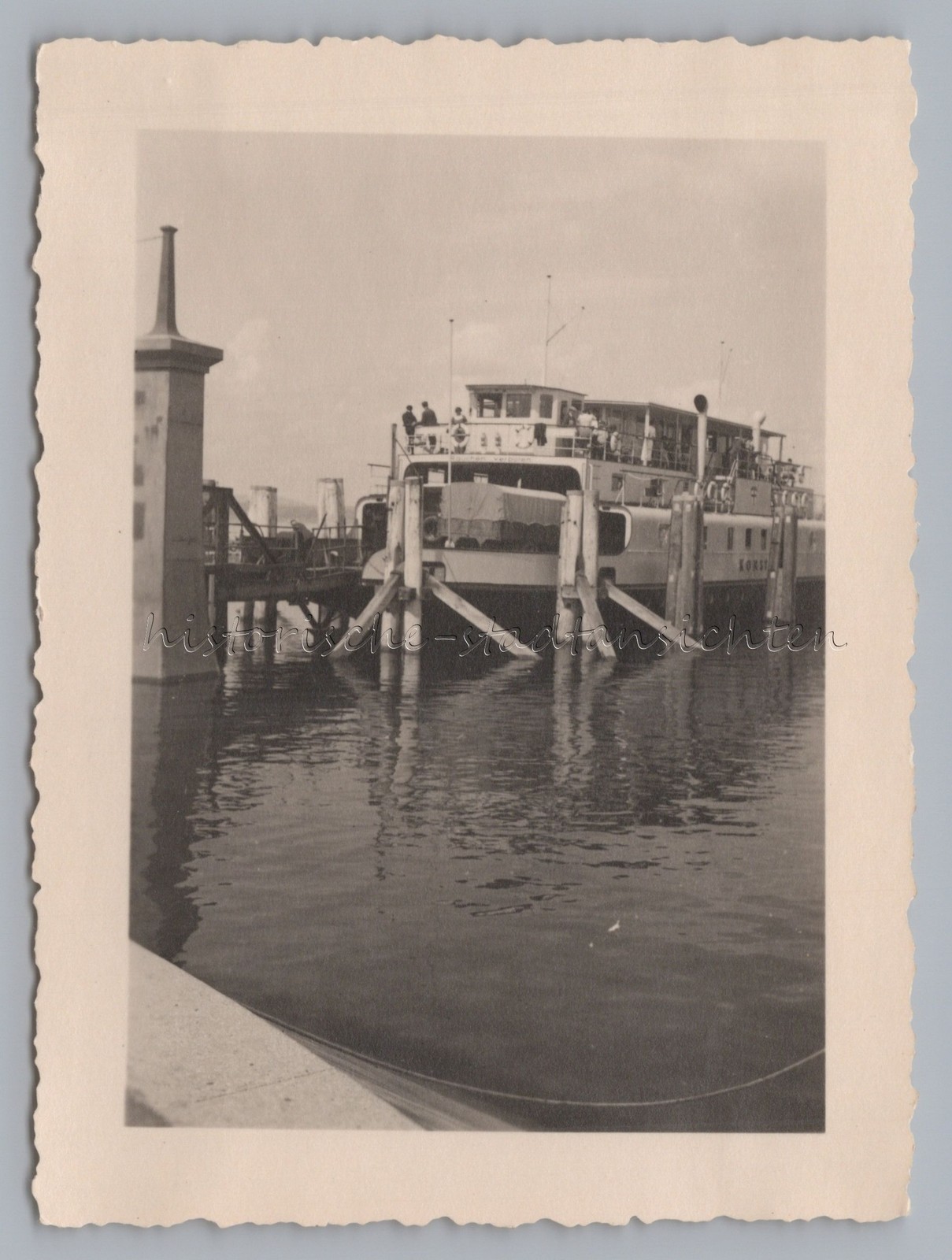 Allmannsdorf Konstanz – Car Ferry Dock – Old Photo 1930s