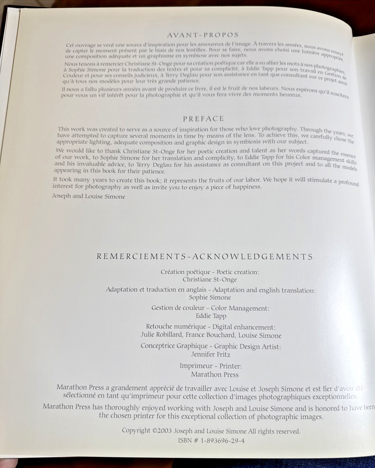The Portrait…Miroir de l’ Ame First Edition Signed & Inscribed by Authors