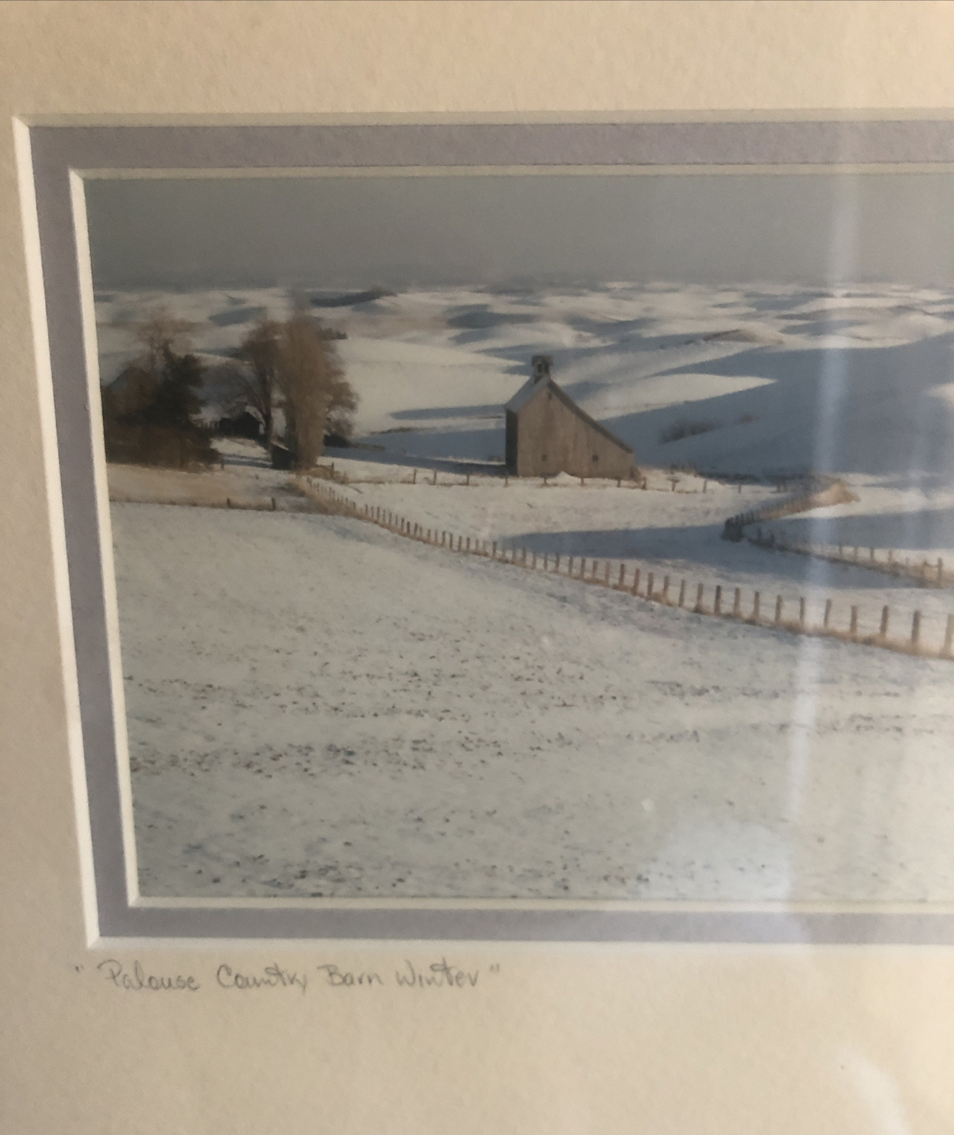 John Clement Signed Framed Art Landscape Desert Snow & Country Barn Winter (2)