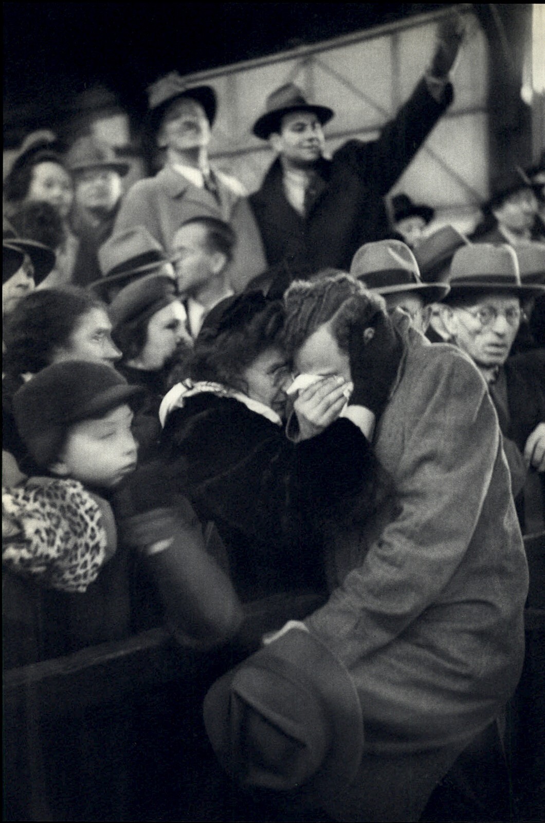 1952 Henri Cartier Bresson 1946 New York Mother Son Return From War Art Photo
