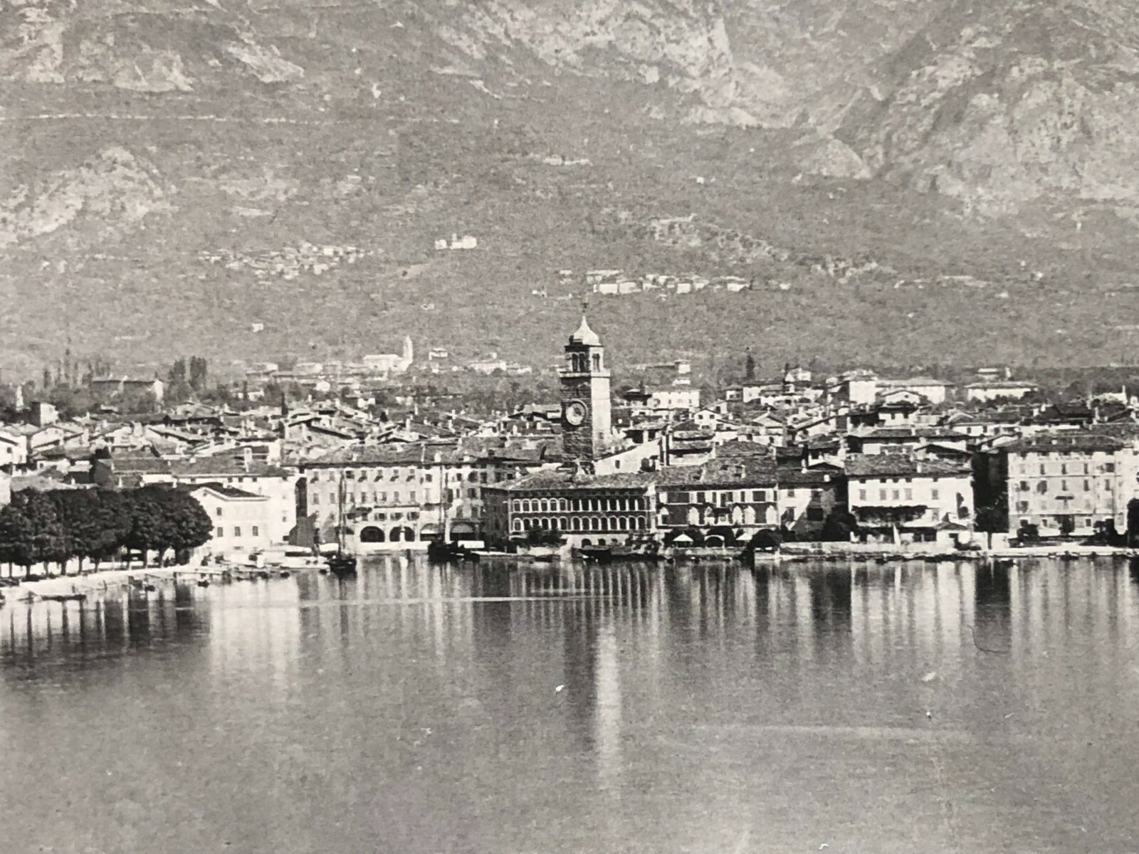 27x21cm large album photo around 1890 Riva on Lake Garda in Italy photo