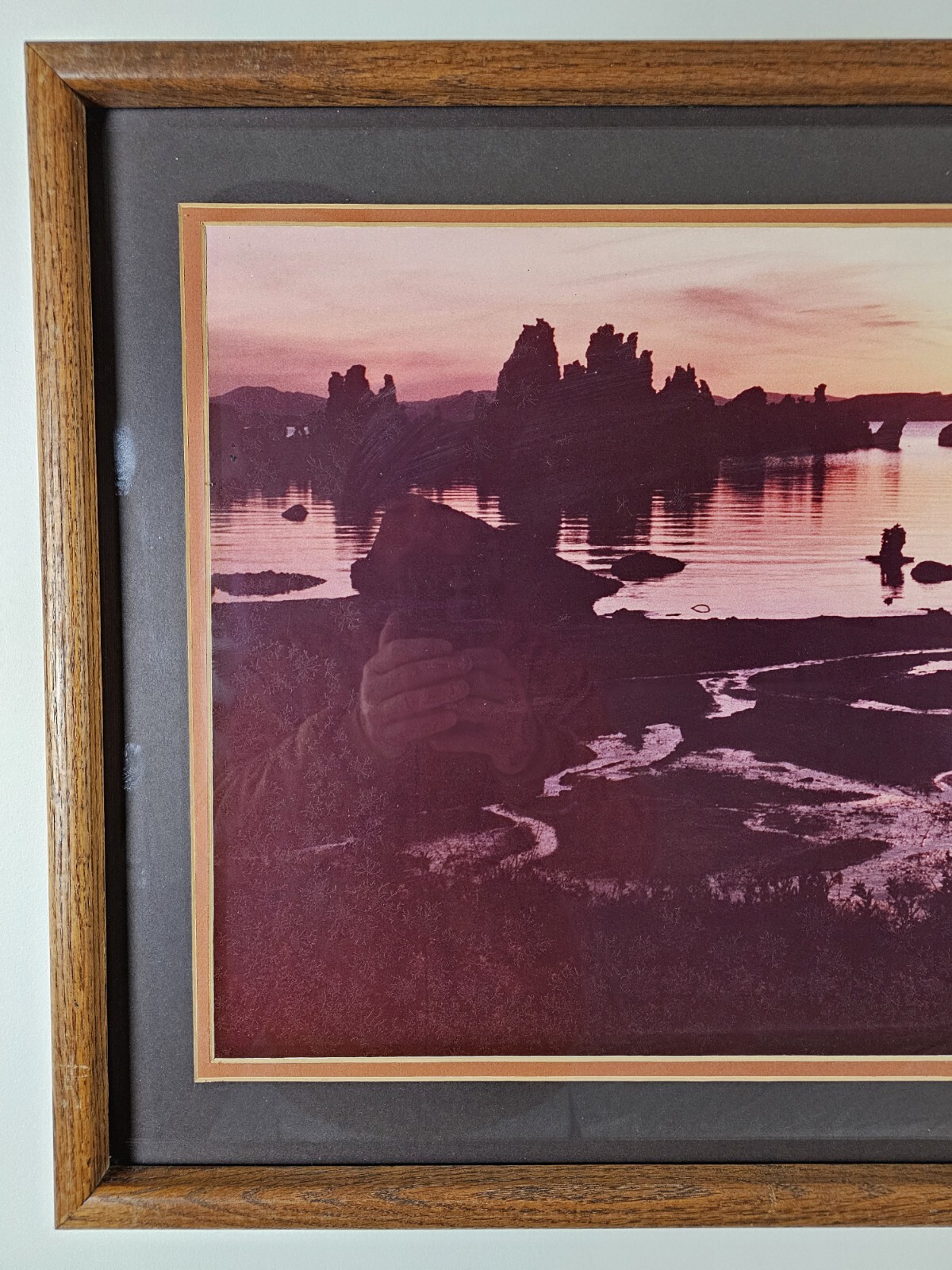 ART – Large Original Signed P. Van Dolson 35mm Photograph 29×21 Framed Landscape