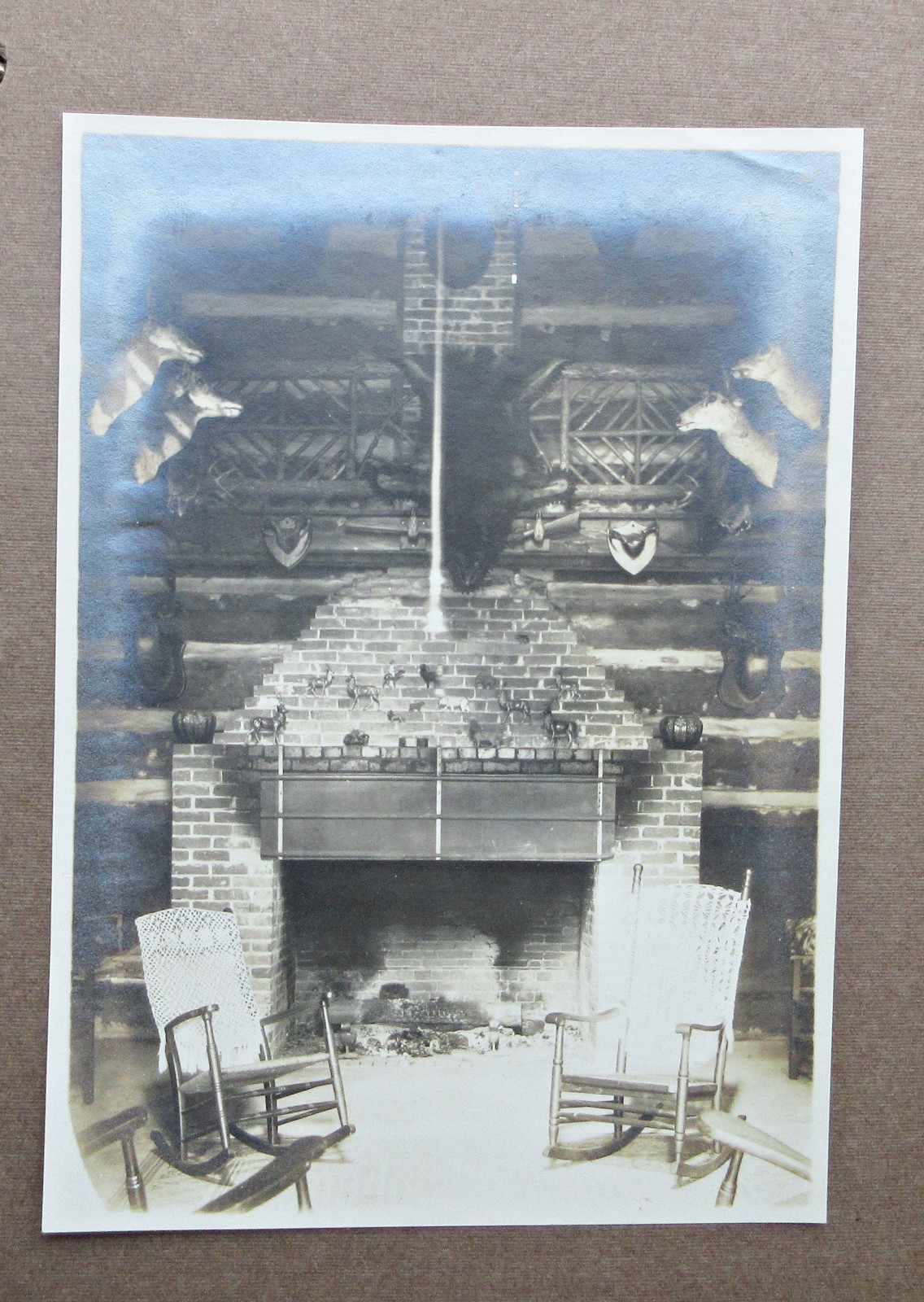 C1910 VT Hunting Lodge Album w. 1910 Buick Roadster