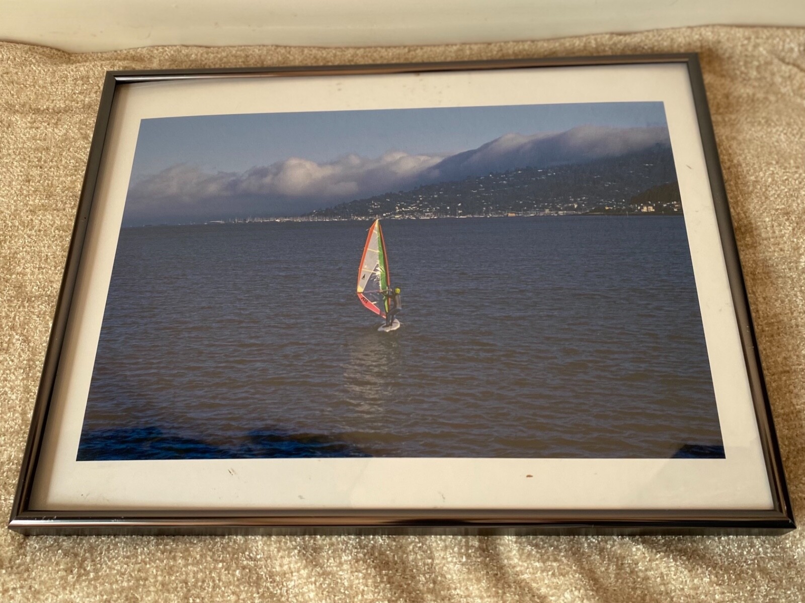 Jim Dine Wind Surfer Framed Photograph 9×14 USED-GREAT CONDITION (Orig. $149.00)
