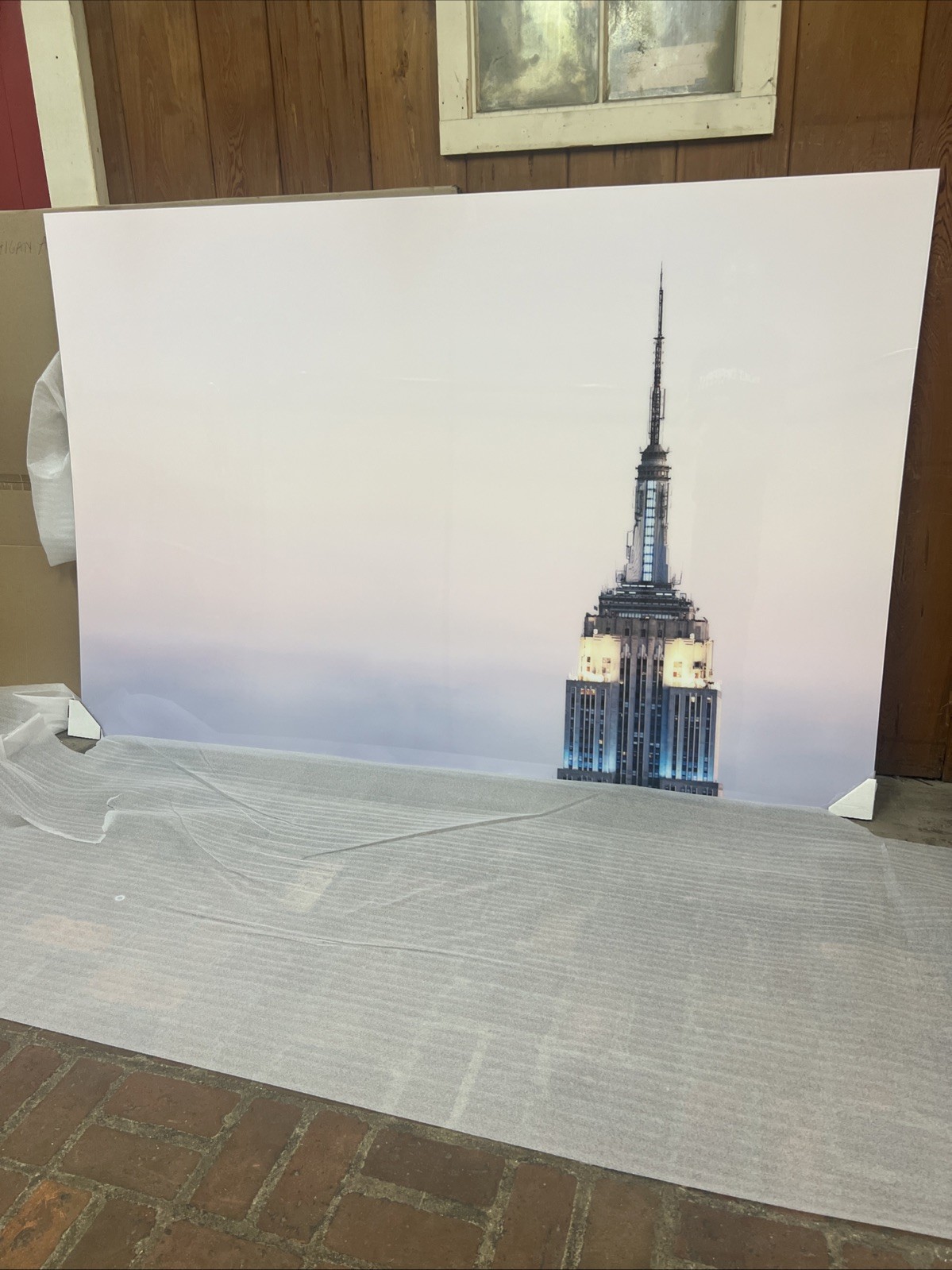 Empire State Building Giant Scale Plexiglass Mounted Photograph