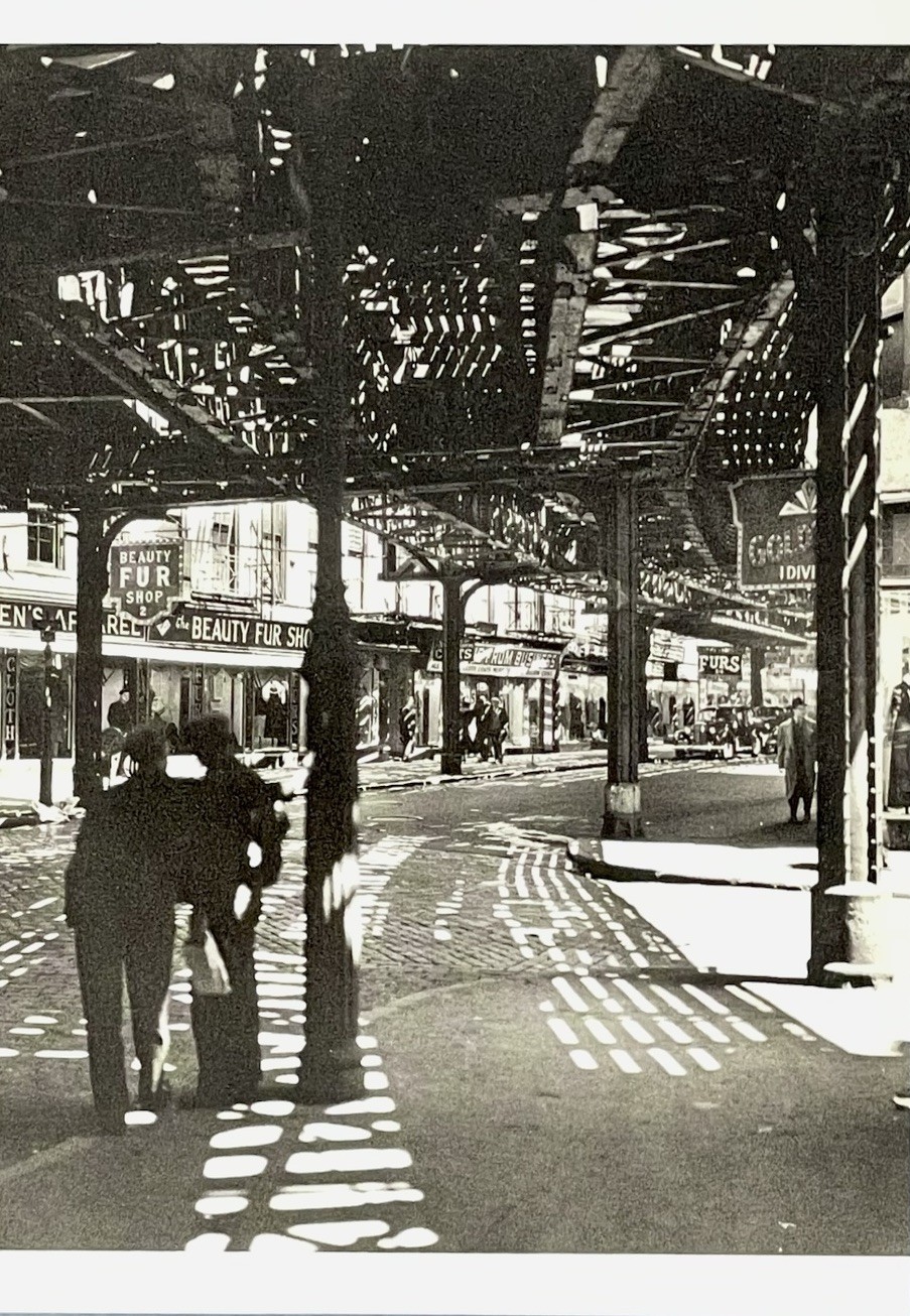 Elevated Train NYC 1936 Art Print Card Photo By Berenice Abbott 4”x6”