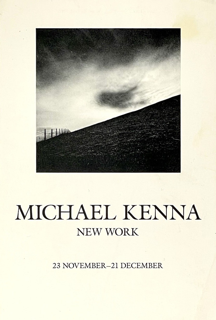 Michael Kenna (b. 1953) Art Announcement Card 1990 Van Eck Gallery NY