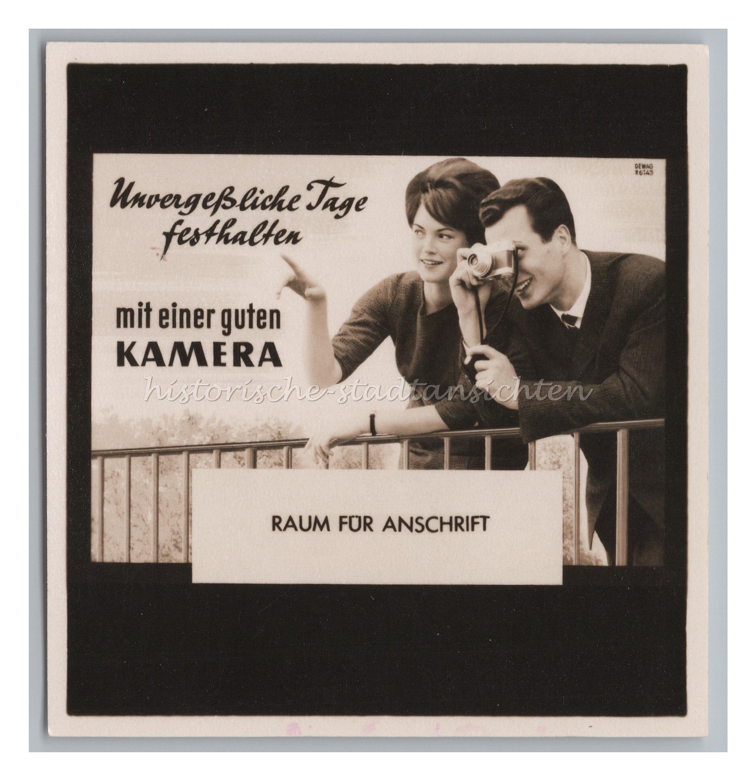 Advertising Dewag German Democratic Republic Camera Capture Unforgettable Days Old Photo 1950s
