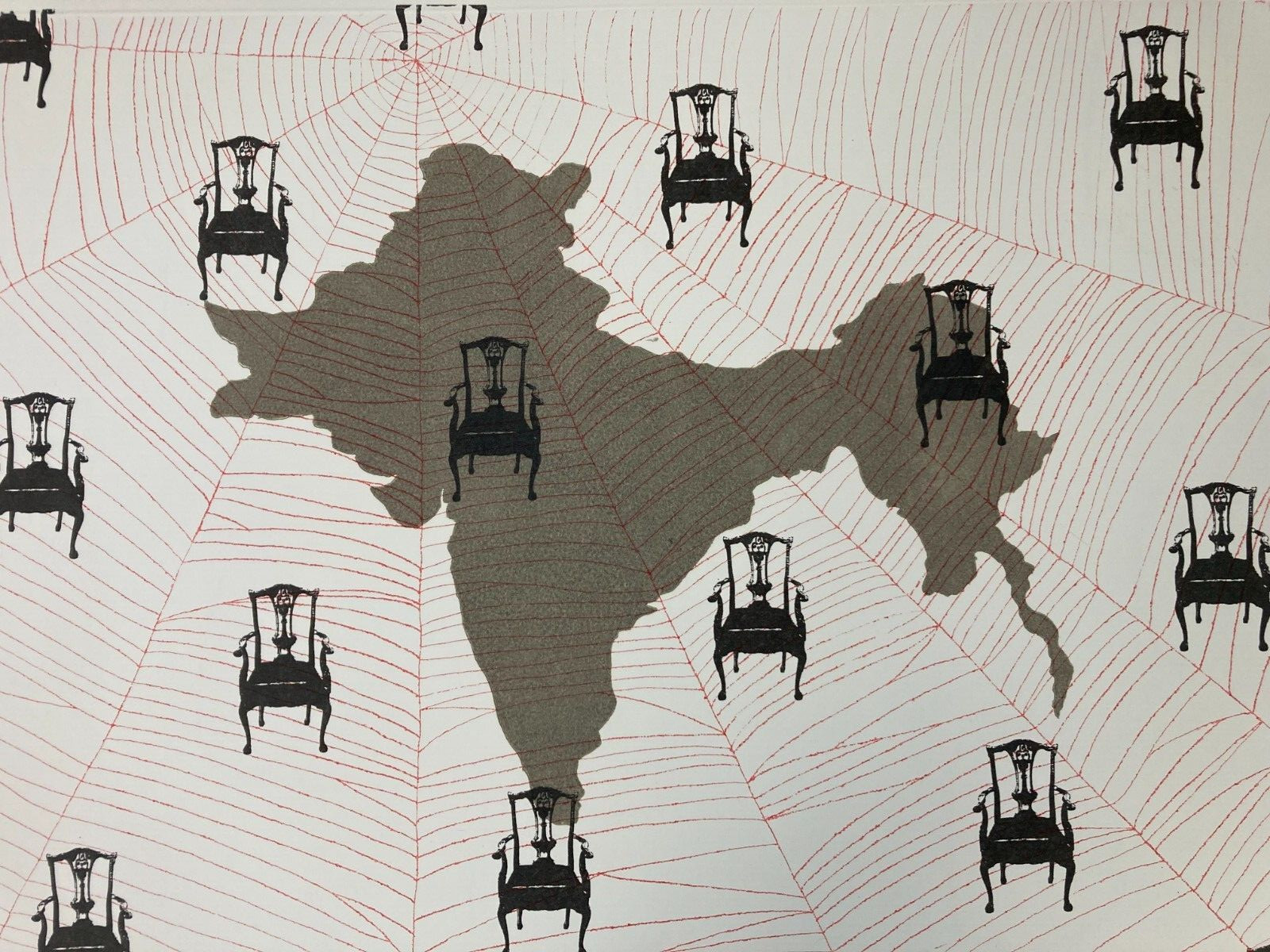 LAUREN EWING Signed THE BRITISH CHAIRS Monotype 1993 INDIA PARTITION Limited Ed