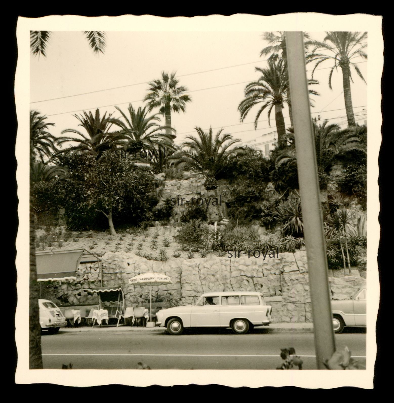 Goliath GP Hansa 1100 Auto Vehicle in Italy – 1950s – Photo 6x6cm