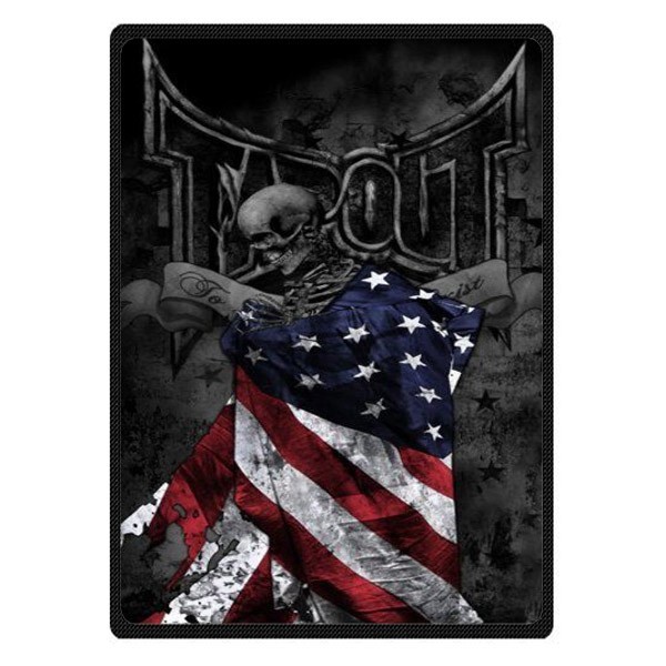 great TAPOUT MMA UFC Soft Warm Single-Side Printing Flannel Fleece Blanket