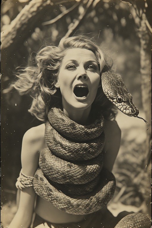 24 ~ 4X6 Glossy HORROR Fine Art ‘ SNAKE DEMON ‘ Photo FANTASY Set ! 3413711