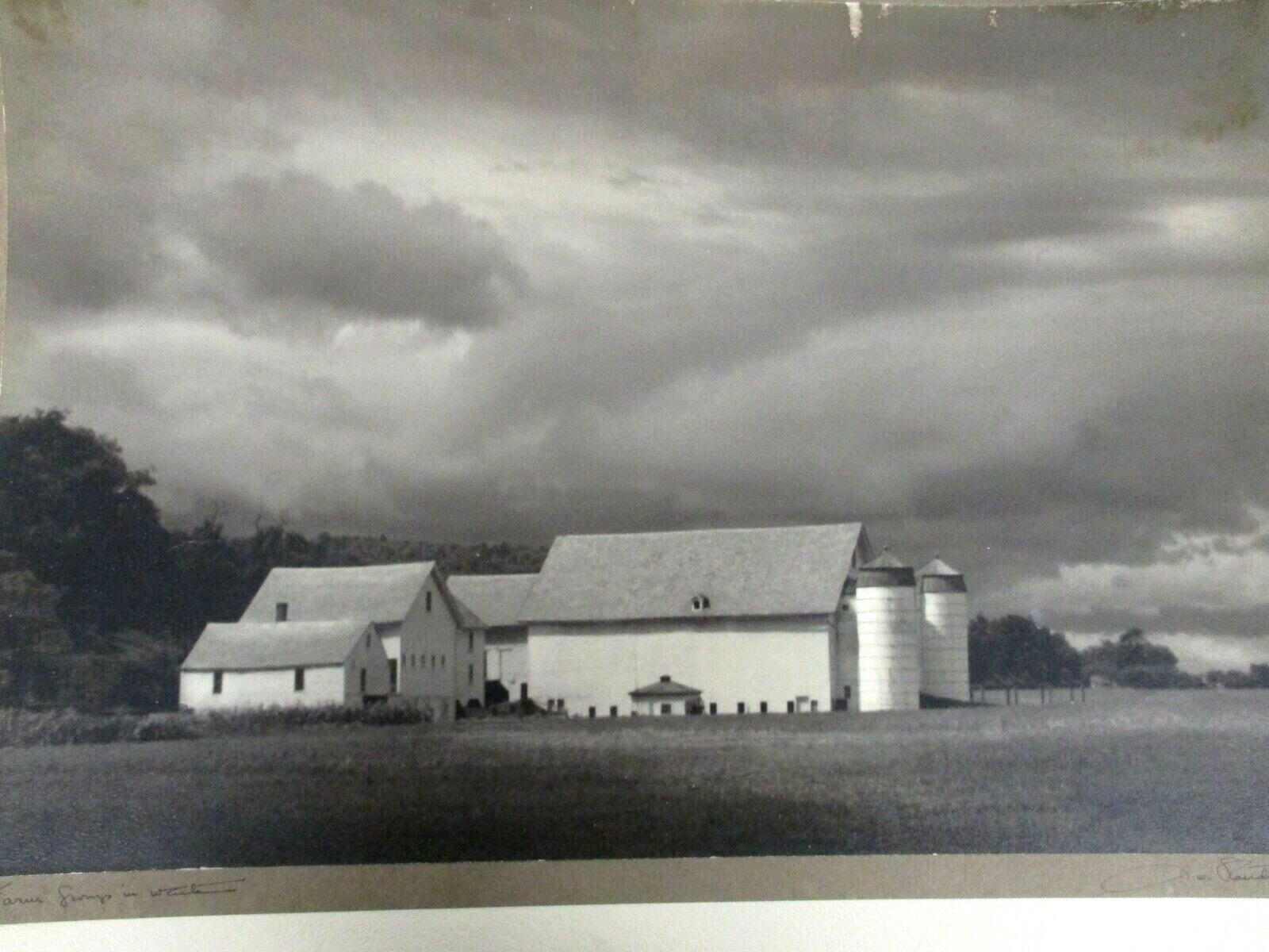 L. WHITNEY STANDISH PHOTOGRAPH “FARM GROUP IN WHITE” ORIGINAL SIGNED