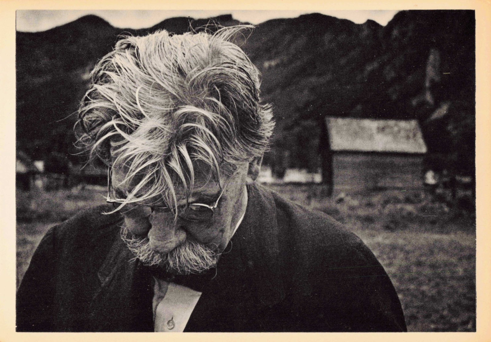 W Eugene Smith Albert Schweitzer Aspen Colorado 1949 Vintage Photo Postcard ICP