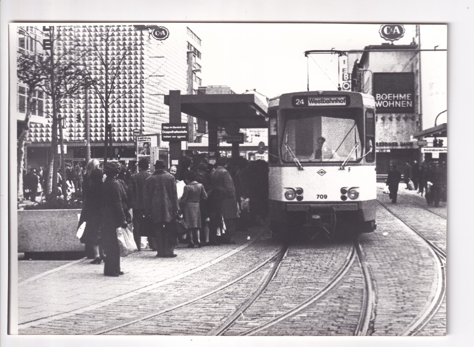Frankfurt Main around 1975: Konstablerwache tram stop “above” SW 13/18