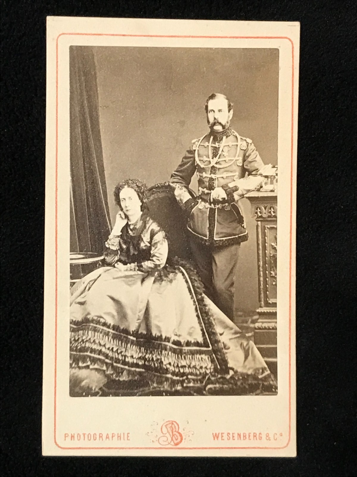 ROYALTY RUSSIAN IMPERIAL ANTIQUES CDV CZAR ALEXANDER II EMPRESS RUSSIA WESENBERG