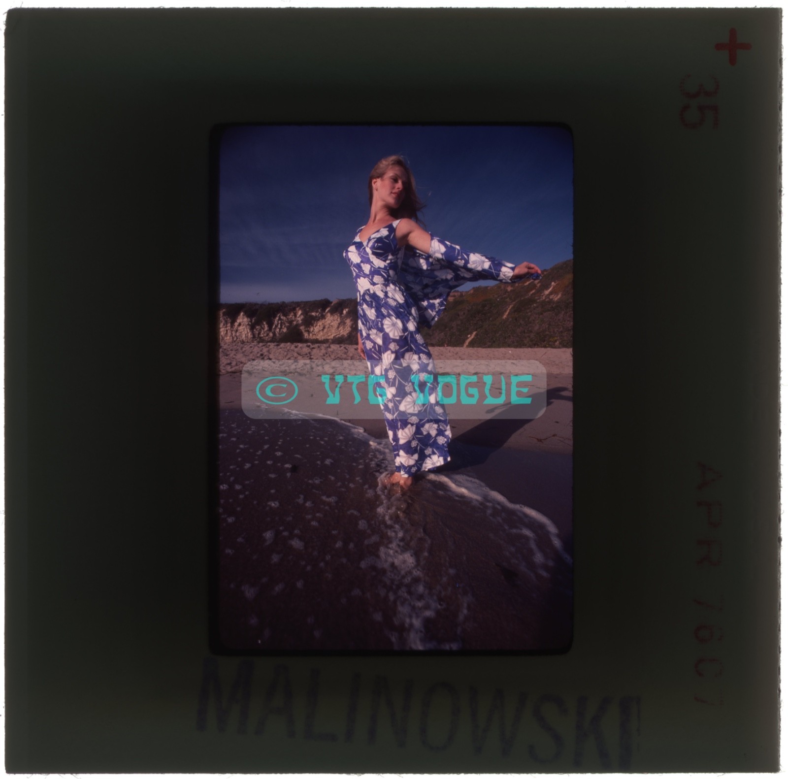 MARTHA SMITH Playboy Playmate 1976 Original OOAK Stan Malinowsky 35mm Slide B9