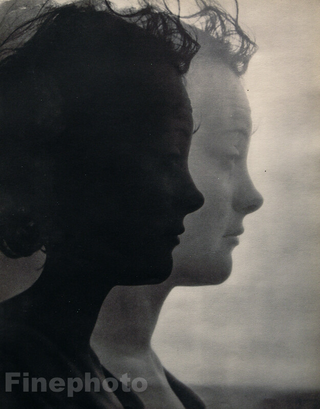 1931 Original Surreal Female Woman Portrait JEAN MORAL France Photo Art 16X20