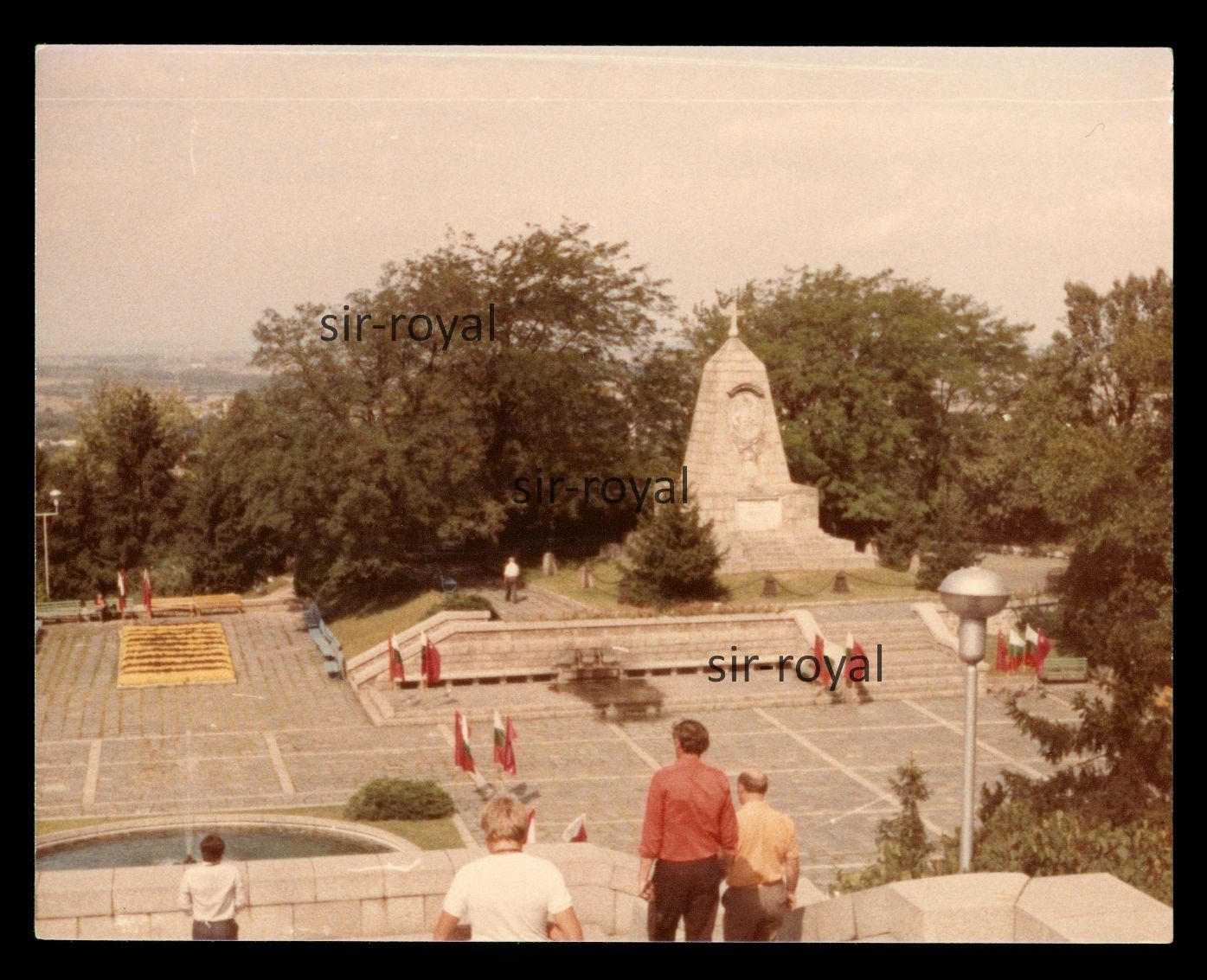 Plovdiv 1970s – Russian Monument – Bulgaria Plovdiv – Photo 11x9cm