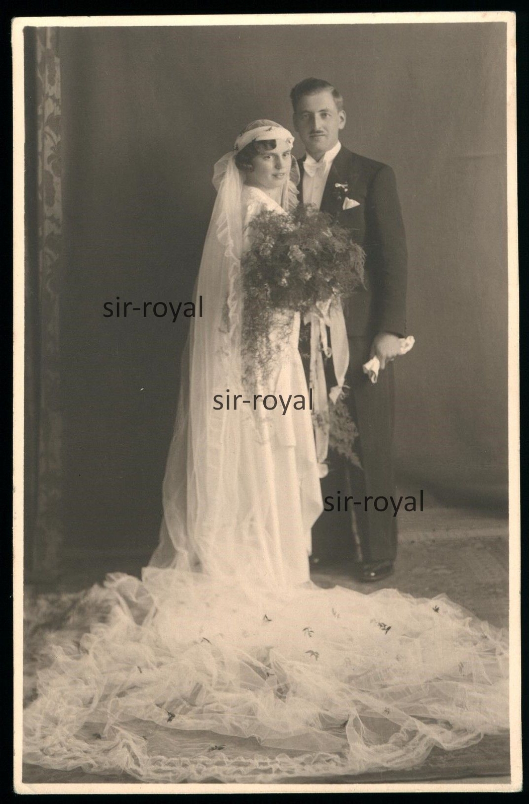 Reichenberg Sudetenland – Hochzeitspaar – 1930er – Liberec – Foto-AK 8x13cm