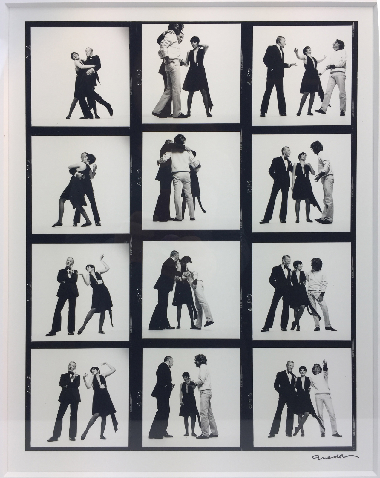 Richard AVEDON [Liza MINNELLI & Fred ASTAIRE] Signed Portrait Contact Sheet