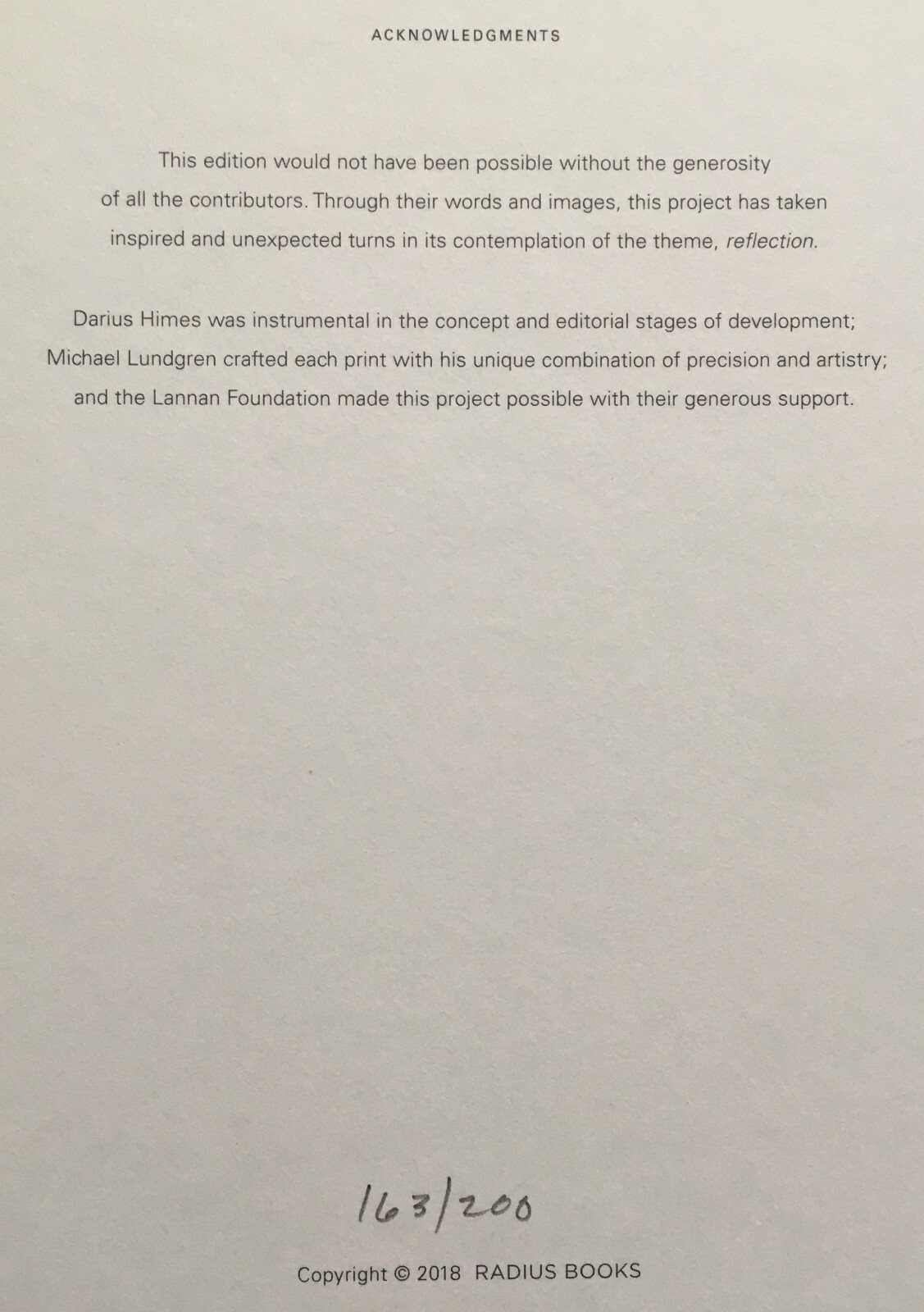 KATHY RYAN signed limited edition photograph – TWO Portfolio (2018)