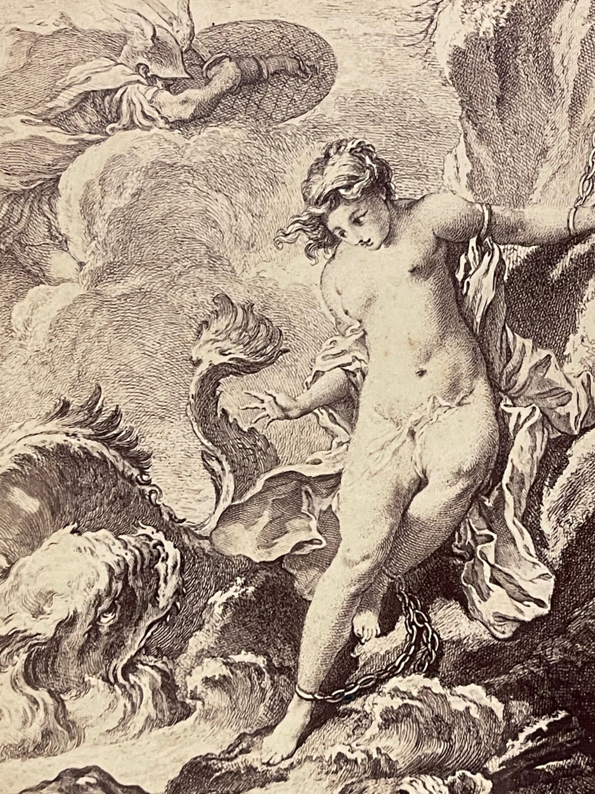 Curiosa Albumen Photograph Engraving François Boucher A. Calavas Paris 1875