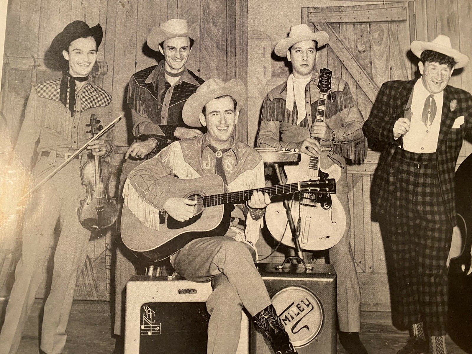 Publicity Photo Peachtree Cowboys Cir 195O WSB Radio BARN DANCE Hillbilly Music